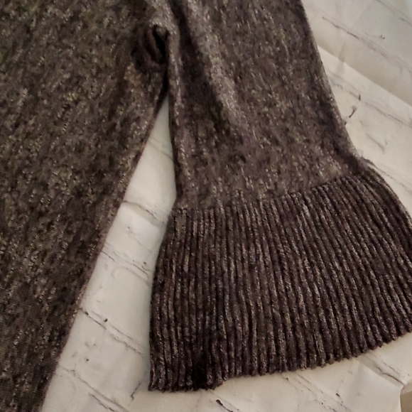 Max Studio Heathered Dark Grey Bell Sleeve Sweater Dress XL NWT - Picture 2 of 4